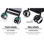 i.Pet Pet Stroller Dog Carrier Foldable Pram 3 IN 1 Middle Size Grey - Pet And Farm 