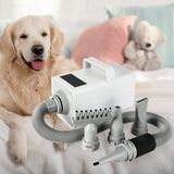 Dog Cat Pet Hair Dryer Grooming Blow Speed Hairdryer Blower Heater Blaster White - Pet And Farm 