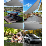 Instahut Sun Shade Sail Cloth Shadecloth Outdoor Canopy Rectangle 280gsm 5x6m - Pet And Farm 