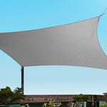 Instahut Sun Shade Sail Cloth Shadecloth Outdoor Canopy Rectangle 280gsm 5x6m - Pet And Farm 