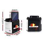 Giantz 3km Solar Electric Fence Charger Energiser - Pet And Farm 