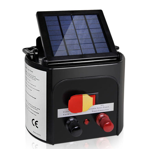 Giantz 5km Solar Electric Fence Charger Energiser - Pet And Farm 