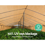 Instahut Sun Shade Cloth Shadecloth Sail Roll Mesh Outdoor 70% UV 1.83x30m Beige - Pet And Farm 