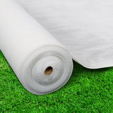 Instahut 3.66x10m 50% UV Shade Cloth Shadecloth Sail Garden Mesh Roll Outdoor White - Pet And Farm 