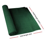 Instahut 3.66 x 10m Shade Sail Cloth - Green - Pet And Farm 