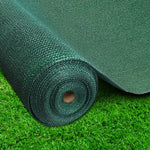 Instahut 90% Sun Shade Cloth Shadecloth Sail Roll Mesh 3.66x10m 195gsm Green - Pet And Farm 