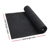 Instahut 3.66x20m 50% UV Shade Cloth Shadecloth Sail Garden Mesh Roll Outdoor Black - Pet And Farm 