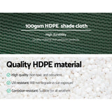 Instahut 3.66x30m 50% UV Shade Cloth Shadecloth Sail Garden Mesh Roll Outdoor Green - Pet And Farm 
