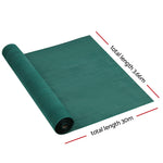 Instahut 3.66x30m 30% UV Shade Cloth Shadecloth Sail Garden Mesh Roll Outdoor Green - Pet And Farm 
