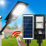LED Solar Street Flood Light Motion Sensor Remote Outdoor Garden Lamp Lights 120W - Pet And Farm 