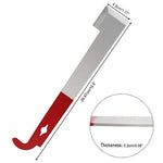 Stainless Steel J Type Hive Tool Beekeeper Scraper Red Tail - Pet And Farm 