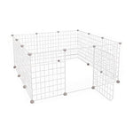 Floofi Small Pet Playpen (White) FI-PP-104-JY - Pet And Farm 