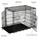 Floofi Dog Cage 36" FI-PC-128-XD - Pet And Farm 