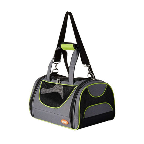Pet Travel Bag Dog Cat Puppy Portable Foldable Carrier Small Shoulder Green Cage - Pet And Farm 