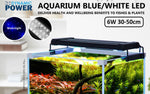 Dynamic Power 6W Aquarium Blue White LED Light for Tank 30-50cm - Pet And Farm 