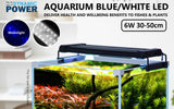 Dynamic Power 2 Set 6W Aquarium Blue White LED Light for Tank 30-50cm - Pet And Farm 