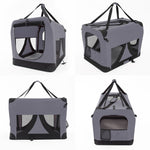 Paw Mate Grey Portable Soft Dog Cage Crate Carrier L - Pet And Farm 