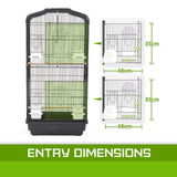 Paw Mate Bird Cage Parrot Aviary Veer 2IN1 Design 92cm - Pet And Farm 