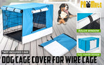 Paw Mate Blue Cage Cover Enclosure for Wire Dog Cage Crate 24in - Pet And Farm 