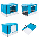 Paw Mate Blue Cage Cover Enclosure for Wire Dog Cage Crate 24in - Pet And Farm 