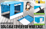 Paw Mate Blue Cage Cover Enclosure for Wire Dog Cage Crate 30in - Pet And Farm 