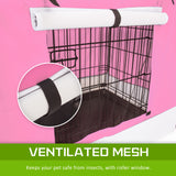 Paw Mate Pink Cage Cover Enclosure for Wire Dog Cage Crate 30in - Pet And Farm 