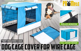 Paw Mate Blue Cage Cover Enclosure for Wire Dog Cage Crate 36in - Pet And Farm 
