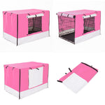 Paw Mate Pink Cage Cover Enclosure for Wire Dog Cage Crate 42in - Pet And Farm 