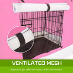 Paw Mate Pink Cage Cover Enclosure for Wire Dog Cage Crate 48in - Pet And Farm 