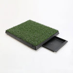 Paw Mate Pet Dog Potty Tray Training Toilet 63cm x 50cm + 1 Grass Mat - Pet And Farm 