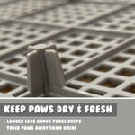 PS KOREA Grey Dog Pet Potty Tray Training Toilet Detachable Wall T2 - Pet And Farm 