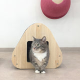 Yaomi Wood Triangle Cat Scratcher Sofa Pet Bed - Pet And Farm 