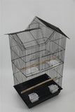 YES4PETS 4 X Medium Size Bird Cage Parrot Budgie Aviary with Perch - Black - Pet And Farm 