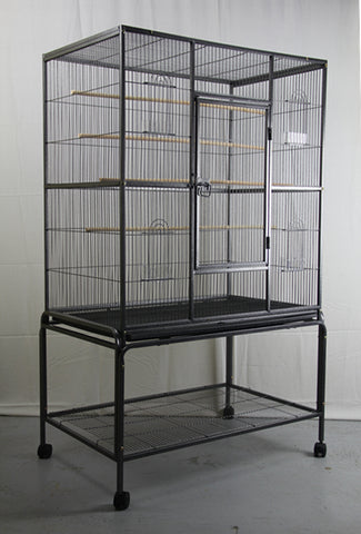 YES4PETS 140 cm Large Bird Cage Parrot Budgie Aviary With Stand - Pet And Farm 
