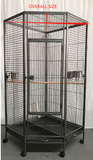 YES4PETS 162cm Large Corner Bird Cage Pet Parrot Aviary Perch Castor Wheel - Pet And Farm 