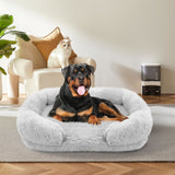 Dog Cat Pet Warm Soft Plush Nest Comfy Kennel Sleeping Calming Bed Memory Foam L - Pet And Farm 