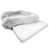 Dog Pet Warm Soft Plush Nest Comfy Kennel Sleeping Calming Bed Memory Foam XL - Pet And Farm 
