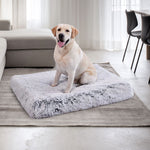 Pet Dog Crate Cage Kennel Bed Mat Sleeping Pad Fluffy Plush Soft Washable Bed XL - Pet And Farm 