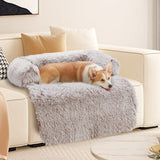 Pet Sofa Bed Dog Calming Sofa Cover Protector Cushion Plush Mat L - Pet And Farm 