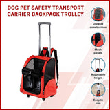 Dog Pet Safety Transport Carrier Backpack Trolley - Pet And Farm 