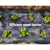 Instahut 1.83m x 30m Weedmat Weed Control Mat Woven Fabric Gardening Plant PE - Pet And Farm 