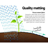 Instahut 1.83m x 50m Weedmat Weed Control Mat Woven Fabric Gardening Plant PE - Pet And Farm 