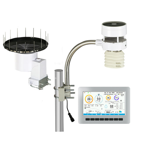 Devanti Weather Station Ultrasonic Anemometer Outdoor WiFi Rain Gauge Solar - Pet And Farm 