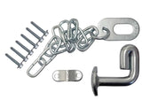 Farm Gate Oval Latch Kit Screw or Weld On 350mm Chain - Pet And Farm 