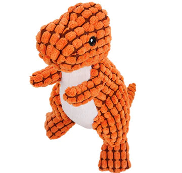 Orange dinosaur best sale dog toy