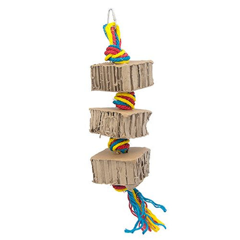 Bird Toy Destructive - Shredz Cardboard 3 Tower - Pet And Farm 