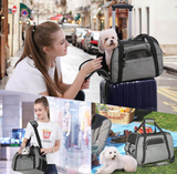 Light Weight Soft Sided Foldable Durable Polyester Pet Carrier Bag - Pet And Farm 